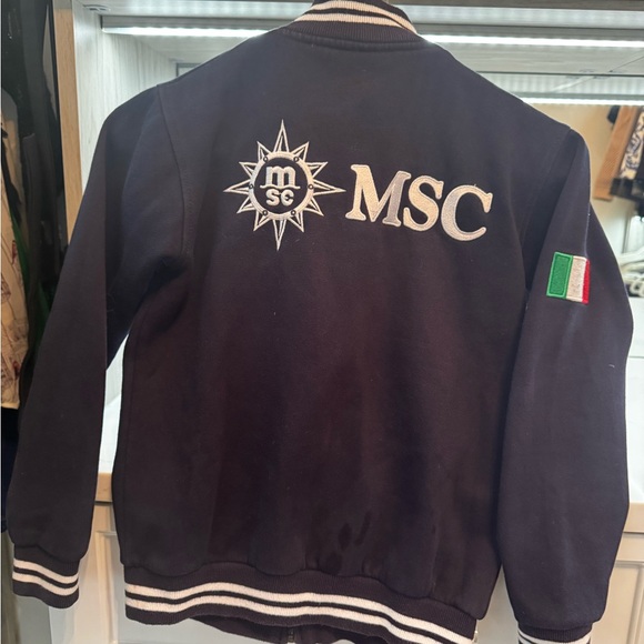 MSC Italy 🇮🇹 Navy Blue Zipper Jacket Size 8, soft cotton! 🇮🇹 - Picture 3 of 5